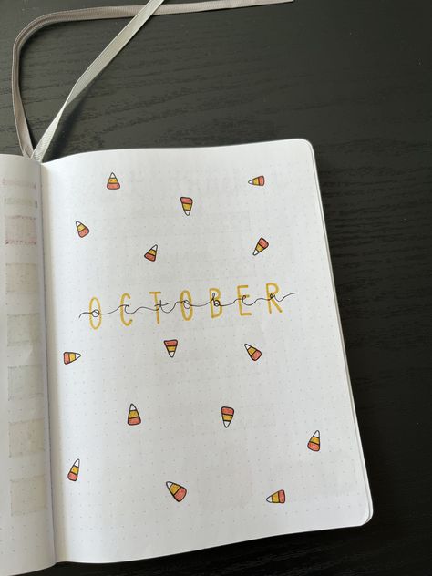 October bullet journal. Bullet journal title page. Halloween bullet journal. Fall bullet journal. Bullet journal theme. Halloween theme. Bullet journal beginner ideas. October Title Ideas, October Journal Ideas Easy, October Title Page Bullet Journal, Journal Beginner Ideas, October Title Page, Bullet Journal Intro Page, October Bullet Journal Theme, Halloween Bullet Journal Ideas, October Journal Ideas