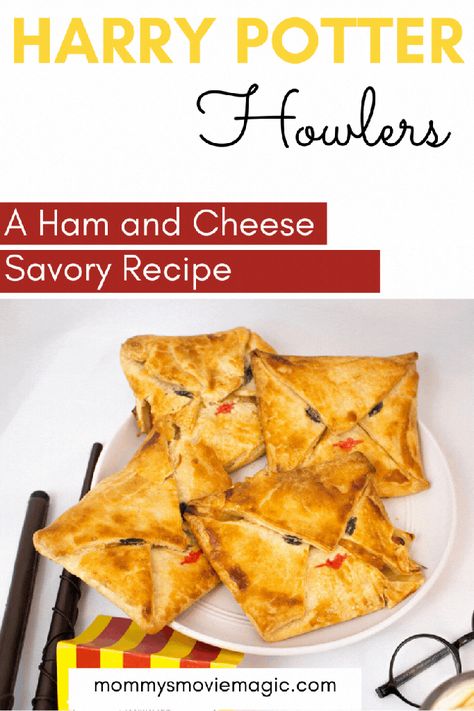 Harry Potter Howler Recipe, Harry Potter And The Goblet Of Fire Food Ideas, Harry Potter Main Dish Recipes, Harry Potter Meals Recipes, Harry Potter Appetizer Recipes, Harry Potty Food Ideas, Harry Potter Pigs In A Blanket, Easy Harry Potter Dinner, Harry Potter Dinner Movie Night