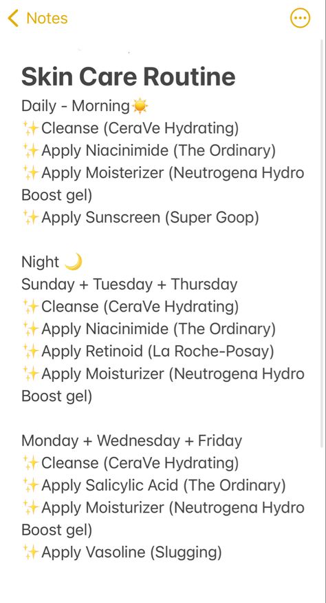 Skin care schedule for acne-prone skin using #theordinaryskincare #ceraveskincare #neutrogena and #larocheposay Daily Skin Care Routine For Acne Prone Skin, Best Skin Routine For Acne, Skin Care For Sensitive Acne Prone Skin, Skin Care For Acne And Dry Skin, Skincare Routine Acne Prone Skin, Daily Face Care Routine Oily Skin, Acne Prone Skin Care Skincare Routine, Skin Cycling For Acne Prone Skin, Skin Care Routine The Ordinary