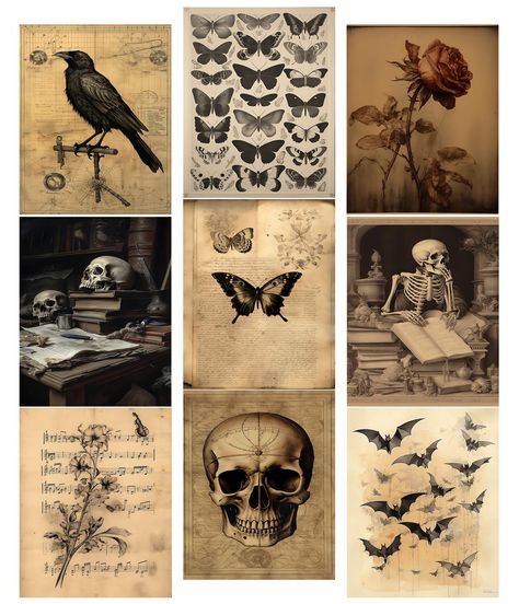 PRICES MAY VARY. Size: Each piece measures 8x10 inches, making it a perfect fit for your gothic decor theme. Portable and gift-worthy: Easy to move and display, these gothic decor pieces also make ideal gifts for friends and family who appreciate dark and mysterious aesthetics. Perfect gifts for your loved ones: Surprise your loved ones with these unique gothic decor items. They'll appreciate the thoughtfulness and the opportunity to enhance their gothic home decor collection. High quality: Craf Gothic Halloween Decorations Indoor, Gothic Wall Art Paintings, Gothic Romance Decor, Gothic Classroom Decor, Western Gothic Decor Bedroom, Dark Academia Artwork, Dark Home Decor Modern, Pretty Halloween Decor, Rustic Gothic Home Decor