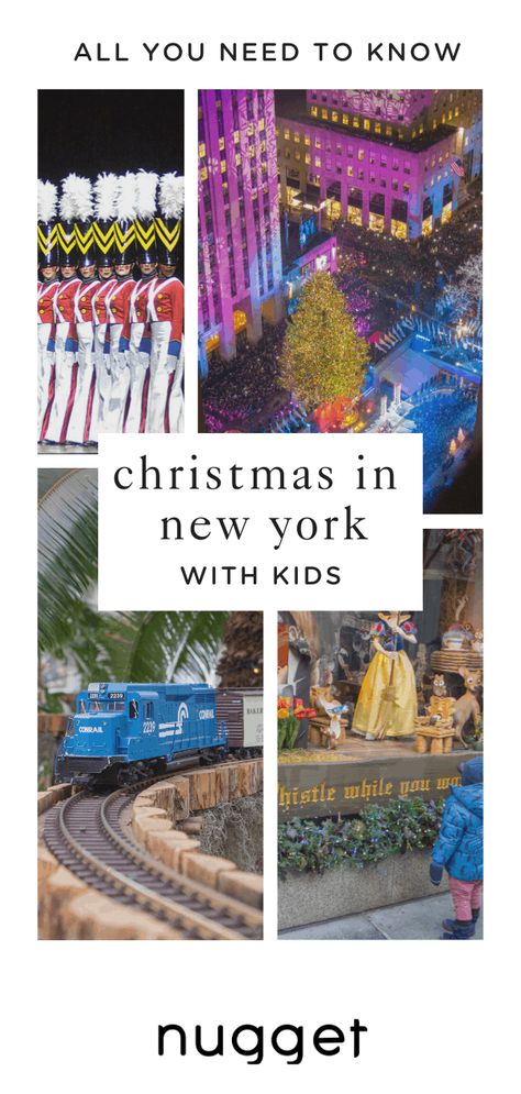 Christmas in New York: 10 Things Kids Love About The Holidays in NYC New York At Christmas With Kids, Things To Do In Nyc At Christmas Time With Kids, Nyc Christmas With Kids, Nyc With Kids Christmas, Best Places In New York, New York With Kids, Christmas Toy Store, Nyc Xmas, Rockettes Christmas