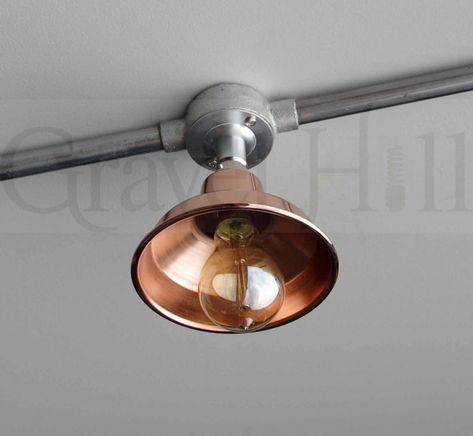 Industrial Conduit Archives - Gravel Hill Lighting Conduit Lighting, Industrial Lamp Design, Industrial Spotlight, Ceiling Light Fittings, Tool Room, Industrial Ceiling Lights, Hotel Room Design, Design Room, Lighting Design Interior