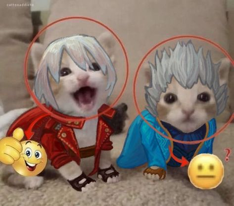 Dante Vergil kittens DMC3 Devil May Cry Dante And Vergil, Dante And Vergil Match Icons, Vergil Art, Devil May Cry 3 Dante, Dante And Vergil, Devil May Cry Vergil, Vergil Devil May Cry, Devil May Cry Dante, Dante Dmc