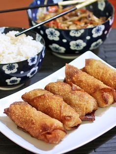 Shrimp Egg Rolls                                                                                                                                                                                 More Shrimp Egg Roll Recipes, Asian Wraps, Eggs Rolls, Shrimp Egg Rolls, Recipe Appetizers, Recipes Asian, Prawn Recipes, Egg Roll Recipes, Wontons