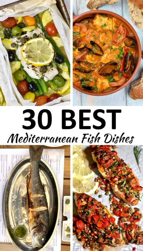 mediterranean fish recipes pin