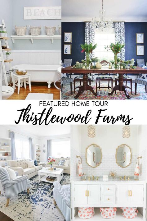 Step inside the inspiring home of blogger and author KariAnne Wood of Thistlewood Farms for a home tour you won't soon forget! Villa Inspiration, Thistlewood Farms, Gorgeous Bathroom, Farmhouse Country, Funky Junk, River Valley, Hudson River, House Projects, Fall Decor Diy