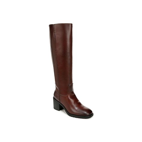 Zodiac-Cindy Boot Complement all your cool weather looks with the Cindy boot from Zodiac. Featuring a stacked block heel and square toe that pairs effortlessly with a flowy dress or trousers. Click here for Boot Measuring Guide. Goodyear Welt Boots, Brown Boots Outfits, Brown Fall Boots, Friendsgiving Outfit, Boots For Women Fashion, 70s Boots, Brown Boots Outfit, Dark Brown Leather Boots, Brown Leather Riding Boots