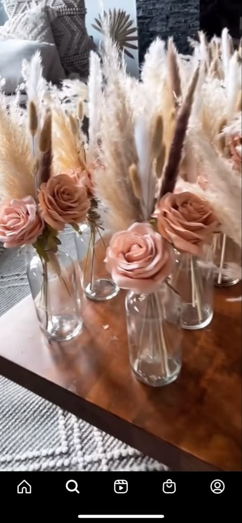 Boho Centerpiece, Grass Wedding, Boho Bridal Shower, Shower Centerpieces, Boho Wedding Decorations, Future Wedding Plans, Boho Baby Shower, Baby Shower Centerpieces, Boho Baby