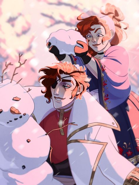 Julian And Portia, The Arcana, Girl In Red, Snow Fun, Shall We Date, Major Arcana, Fun Stickers, Visual Novel, The Winter