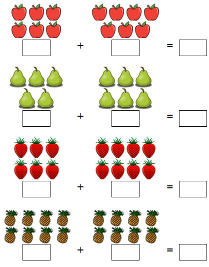 Preschool Addition #7 Worksheets Worksheet Mathematics For Preschool, Addition Preschool Activities, Addition Worksheets Kindergarten, Ninja Boots, Preschool Addition, Math Grade 1, Kindergarten Math Worksheets Addition, Worksheet For Preschool, Fun Math Worksheets