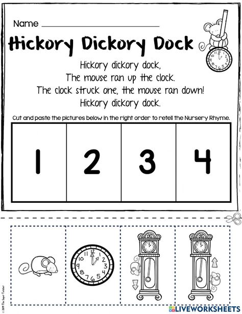 Nursery Rhyme Anchor Chart, Nursery Rhymes Worksheets, Free Nursery Rhymes, Nursery Rhymes Preschool Crafts, Nursery Rhyme Crafts, Fairy Tales Preschool, Phonics Reading Passages, Nursery Rhymes Preschool, Nursery Rhymes Activities