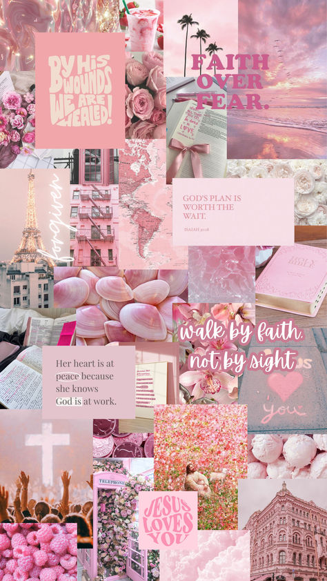 pink themed Christian wallpaper🩷🌸 | #pinkaesthetic #pink #christian #christianwallpaper #wallpaper #christiangirl Cute Christian Girl Wallpapers, Aesthetic Pink Christian Wallpaper, Wallpaper For Christian Girl, Wallpaper Backgrounds Collage Aesthetic, Christian Women Wallpaper Aesthetic, Hot Pink Bible Verse Wallpaper, Pink Theme Wallpaper Iphone, Pink Bible Quotes Wallpaper Laptop, Pink Christian Background