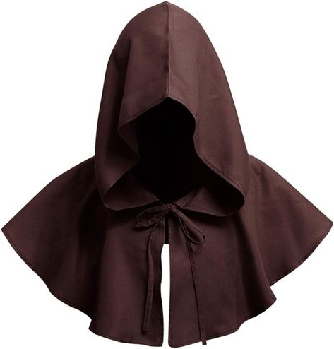 Amazon.com: DCUTERQ Halloween Grim Cowl Cloak Medieval Wicca Pagan Hood Hat Cosplay Costumes Hooded Poncho for Men Women Brown : Clothing, Shoes & Jewelry Medieval Monk, Monk Costume, Mens Poncho, Medieval Cosplay, Crochet Hood, Hooded Cowl, Hood Hat, Hooded Cape, Hooded Poncho