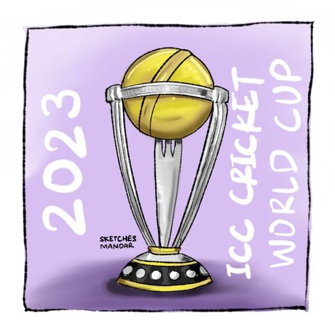 World cup Trophy Cricket Journal Ideas, Cricket Doodle Art, World Cup Trophy Drawing, Cricket Drawing Easy, Cricket Doodle, World Cup Drawing, Cricket World Cup Trophy, Trophy Drawing, Cricket Drawing