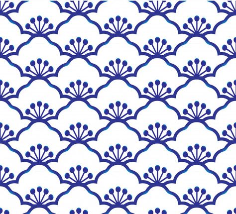 Chinese Porcelain Pattern, Blue Pottery Designs, Scales Pattern, 달력 디자인, Paper Decoupage, Chinese Pattern, Rice Paper Decoupage, Chinese Pottery, Soyut Sanat Tabloları