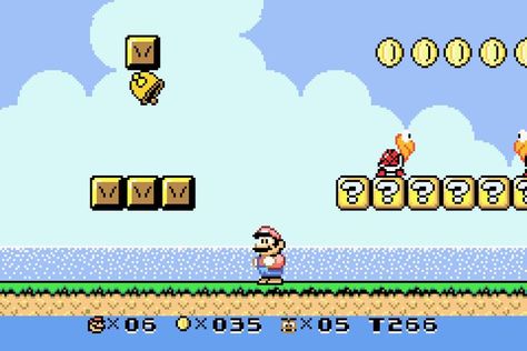 This is if Nintendo remade Super Mario Land 2 for the GameBoy Advance Mario Land, Super Mario Land, Gameboy Advance, Pixel Art Design, Fun Games, Super Mario, Game Art, Video Game, Pixel Art