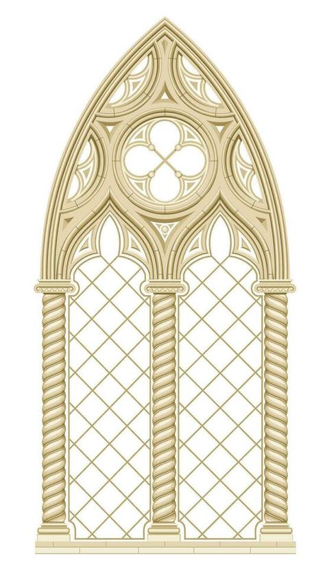 Medieval Stained Glass Windows, Gothic Windows Tattoo, Stained Glass Cathedral, Gothic Architecture Drawing, Glass Cathedral, Cathedral Art, Circus Illustration, Medieval Stained Glass, Wedding Castle