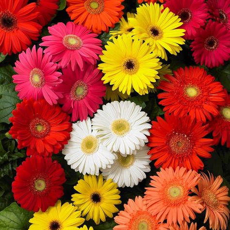 PRICES MAY VARY. BEAUTIFUL GARDEN - Add a splash of color to your garden with Gerbera Daisy Seed Mix, perfect for planting in flower beds, borders or outdoors in pots and containers. Efficient - Painted daisies will germinate in 7-28 days when soil temperatures are 60-75°F. Plant plants 1/16 inch deep and 12 inches apart in a sunny area. Germinate quickly - just place them in a warm, moist environment, such as a greenhouse, and transplant into moist, sunny soil. Water regularly and fertilize whe Gerbera Daisy Seeds, Large Patio Planters, Gerbera Jamesonii, Flower Identification, Gerber Daisy, Gerber Daisies, Gerbera Daisy, Blue Daisy, Fall Plants