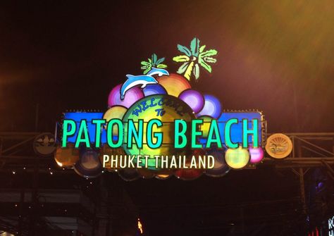 Party in Bangla Road, Patong Phuket Thailand Beach, Patong Thailand, Phuket Thailand Travel, Thailand Nightlife, Phuket Travel Guide, Things To Do In Phuket, Phuket Airport, Beach Words, Phuket Travel