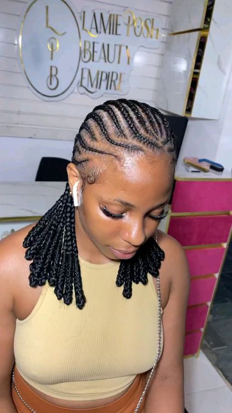 #cornrowstyles #cornrowshairstyles #braidsforblackwomen Corn Rows Short Hair Black Women, Braided Cornrow Hairstyles All Back, Ghana Weaving Styles For Natural Hair, Cornrow Short Braids, Simple All Back Hairstyles Braids, Ghana Cornrow Hairstyles, Nice All Back Hairstyles, Braided Hairstyles For Black Women Scalp Braids, Hairstyles For Cornrows