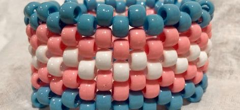 How To Make A Cuff Bracelet Kandi, Kandi How To, Easy Kandi Tutorial, Kandi Bracelets Cuffs Tutorials, Kandi Cuff Patterns Tutorials, How To Make Kandi Cuffs, Easy Kandi, Kandi Tut, Kandi Bracelets Tutorial