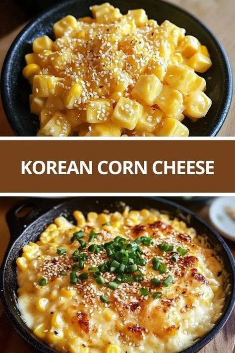 Korean Corn Cheese: The Dish You Didn’t Know You Needed In Your Life Asian Corn Recipes, Corn Cheese Korean, Sweet Corn Dishes, Korean Cheese Corn, Korean Corn Cheese Recipe, Korean Corn Cheese, Bbq Recipes Sides, Cheesy Corn Casserole, Korean Corn