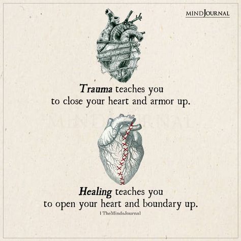 Trauma teaches you to close your heart and armor up. Healing teaches you to open your heart and boundary up. #mentalhealthquote #mentalhealthawarenessquotes #mentalhealthcarequotes #mentalillnessquotes Opening Your Heart Quotes, How To Open Your Heart, Heart Opening Quotes, Open Your Heart Quote, Open Heart Quotes, Healing My Heart, Heal My Heart, Healed Heart, Closed Heart