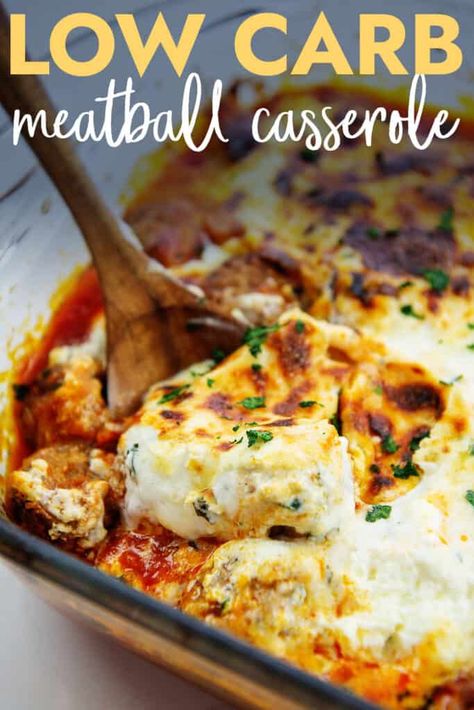 Low Carb Meatball Casserole, Keto Meatball Casserole, Oven Dinners, Carb Cycle, Meatball Casserole Recipe, Easy Suppers, The Boiled Egg Diet, Keto Meatballs, Keto Casseroles