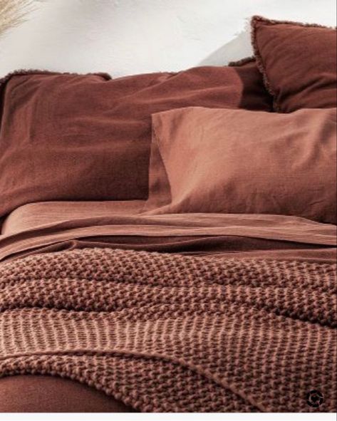 Casa Luna target bedding - home decor - clay rust colored bedding - knit blanket - throw blanket http://liketk.it/311ze #liketkit @liketoknow.it #LTKfamily #StayHomeWithLTK #LTKhome Knit Bed, Apartment Aesthetic, Room Ideas Bedroom, Dream Bedroom, Bedroom Inspo, Bed Blanket, My New Room, Apartment Living, New Room