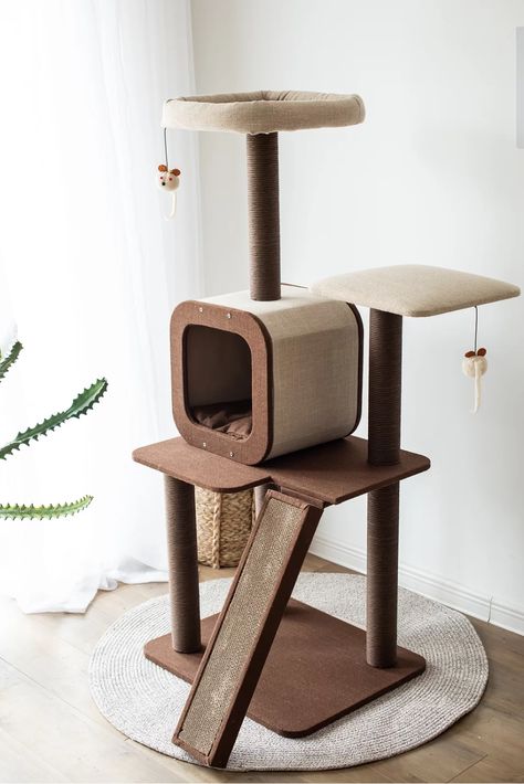 Cat Room Decor, Cat Tree Designs, Diy Chat, Cat Furniture Design, Spoiled Cats, Cat Wall Shelves, Modern Cat Furniture, Living Room Decor Inspiration, Cat Hammock