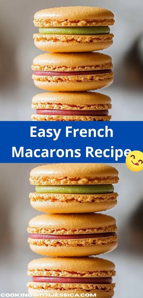 Discover the joy of baking with this French Macarons recipe. These sweet treats are not only delicious but also easy to make, making them a perfect family-friendly activity for any budding baker. Cheesecake Recipe Ideas, Cookies Cheesecake, French Macarons Recipe, Cheesecake Ideas, Macarons Recipe, Recipes Cheesecake, Easy Dessert Ideas, Easy Dessert Recipe, Simple Dessert