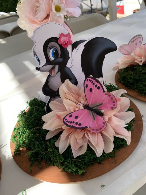 Bambi Gender Reveal Ideas, Bambi Gender Reveal, Bambi Baby Shower Ideas Centerpieces, Bambi Themed Baby Shower Ideas, Bambi Centerpieces, Bambi Baby Shower Theme Girl, Bambi Centerpiece Ideas, Bambi Birthday Party Decoration Girl, Bambi Party Ideas