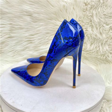 Step into luxury with ElevatedAllure Microfiber Heels. Their super high heel and pointed toe design make them an excellent choice for those who seek elegance and high fashion. Snake High Heels, Heels Blue, Party Pumps, Basic Fit, Super High Heels, How To Make Shoes, Clean Shoes, Stiletto Pumps, Mixed Colors