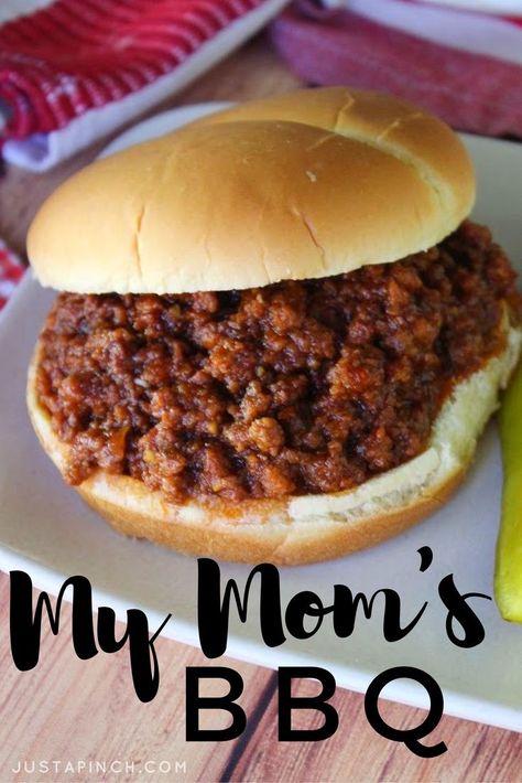 Bbq Sloppy Joe Recipe, Hamburger Bbq, Bbq Sloppy Joes, Joe Sandwich, Bbq Hamburgers, Beef Barbecue, Barbeque Recipes, Bbq Sandwich, Vegetable Soup Healthy