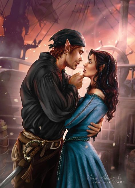 The Ever King Livia And Erik, The Ever King Lj Andrews Aesthetic, The Ever King Lj Andrews, Ever King Fan Art, Pirate Romance Art, The Ever King Lj Andrews Fanart, The Ever King Fanart, Lj Andrews, Dark Fantasy Romance