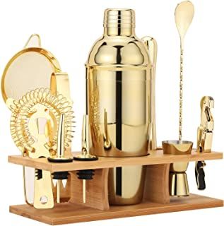 Bartender Set, Bartender Kit, Gold Drinks, Martini Shaker, Ice Tongs, Bar Tool Set, Cocktail Shaker Set, Bar Spoon, Unique Cocktails