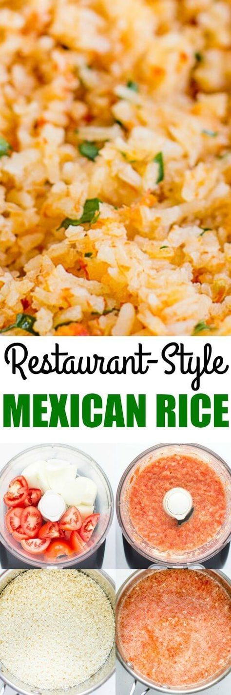 Recreate Restaurant-Style Mexican Rice at home in your oven. This fool-proof method starts with fresh vegetables and ends with fluffy grains every time. Mexican Rice Recipes, Budget Bytes, Rice Dish, Mexican Rice, Think Food, Carne Asada, Side Recipes, Mexican Dishes, Rice Dishes