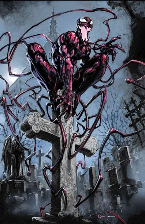 Best Marvel Villains, Spiderman Comic Art, Silver Age Comic Books, Carnage Marvel, Comic Book Villains, Anime Egyptian, Symbiotes Marvel, Venom Comics, Alien Character