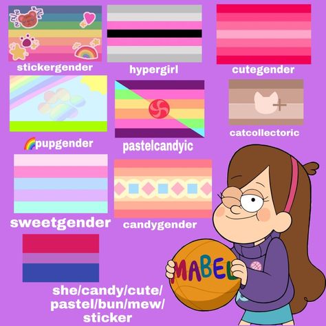 Mabel Pines Headcanon, Headcanon Sexuality, Gravity Falls Headcanon, Mabel Pines Aesthetic, Lgbtq Headcanons, Gravity Falls Oc, Lgbt Flags, Head Cannons, Boring People