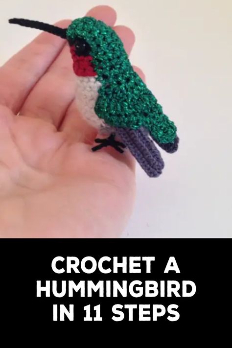 How to Crochet a Hummingbird Free Crochet Hummingbird Patterns, Free Hummingbird Crochet Pattern, Crochet Hummingbird Pattern, Quick Useful Crochet Projects, Crocheted Birds Free Pattern, Hummingbird Crochet Pattern Free, Crochet Hummingbird Pattern Free, Free Bird Crochet Pattern, Crochet Bird Patterns Free