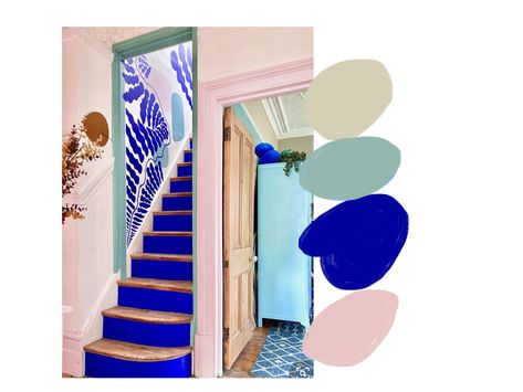 Cobalt Blue Complimentary Colors, Cobalt Colour Palette, Color Palette With Cobalt Blue, Color Palette Cobalt Blue, Yves Klein Blue Color Palette, Blue Interior Color Palette, Klein Blue Color Palette, Cobalt Blue Colour Palette, Cobalt Blue Interior Design