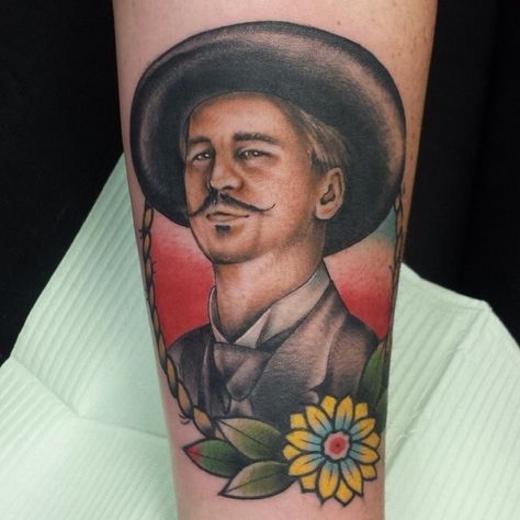 Doc Holiday tattoo #Tombstone #Val Kilmer Doc Holiday Tattoo, Doc Holliday Tattoo, Val Kilmer Doc Holliday, Ak47 Tattoo, Cartoon Movie Characters, Doc Holliday, Val Kilmer, Traditional Tattoo Sleeve, Body Is A Temple