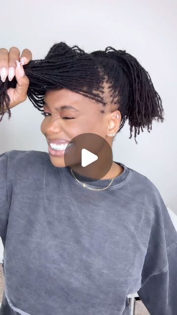 Sisterlock Ponytail Styles, Sisterloc Styles Hairstyles, Elegant Microloc Styles, Microloc Hairstyles For Women, Beginner Microloc Styles, Micro Locs Updo Styles, Micro Loc Hairstyles For Women, Microlocs Wedding Hairstyles, Micro Loc Styles Black Women