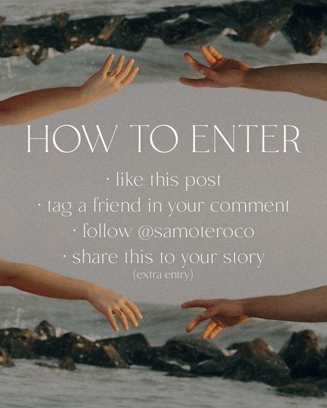 Last giveaway of 2024 | CLOSED | Winner announced September 21st How to enter: - like this post - comment and tag a friend - follow @samoteroco - share this post for an extra entry This giveaway excludes weddings, elopements. Excited for you to win! - photoshoot giveaway, giveaway, portrait photos #giveaway #photoshootgiveaway Portrait Photos, Tag A Friend, Portrait Photo, Your Story, To Win, Weddings, Quick Saves