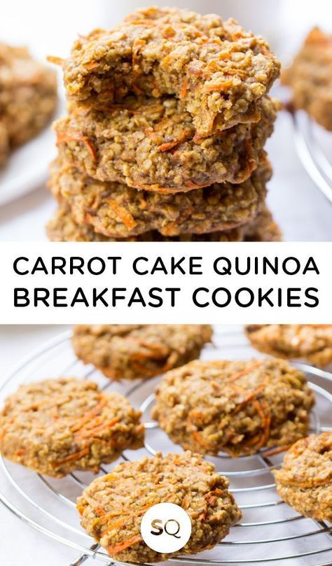 Carrot Cake Breakfast Cookies, Low Carb Vegan Breakfast, Carrot Cake Breakfast, Cake Coconut, Cake Breakfast, Breakfast Cookie, Breakfast Cookie Recipe, Breakfast Cookies Healthy, Healthy Carrot Cakes