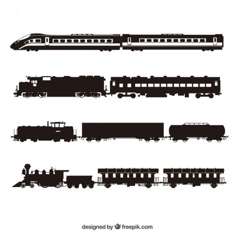 Train Silhouette Clip Art, Train Sillouhette, Train Tattoos, Train Graphic, Train Tattoo, Train Vector, Train Silhouette, Train Illustration, Train Drawing