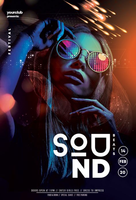 Party Flyer Design, Free Psd Flyer Templates, Flyer Free, Club Dance, Sport Poster Design, Club Poster, Psd Flyer Templates, Psd Flyer, Free Flyer Templates