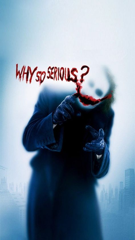 "Why so serious?" - Joker from The Dark Knight Dark Knight Wallpaper, Joker Dark Knight, Birthday Signs, Heath Ledger Joker, Joker Batman, Best Movie Posters, Batman Dark, Joker Wallpapers, Best Villains