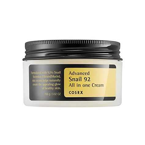 Amazon.com: COSRX Advanced Snail 92 All in One Cream, 100ml: Beauty Etude House, Snail Cream, Advanced Snail, Snail Mucin, Anti Aging Creme, The Face Shop, Repair Cream, Moisturizer For Dry Skin, Skin Care Treatments