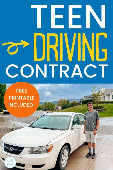 New Driver Contract, Teenage Driving Contract, Teen Driving Contract, Teenage Driving, Teen Driving, Driving Practice, Drivers Permit, Drivers Ed, Drivers Education